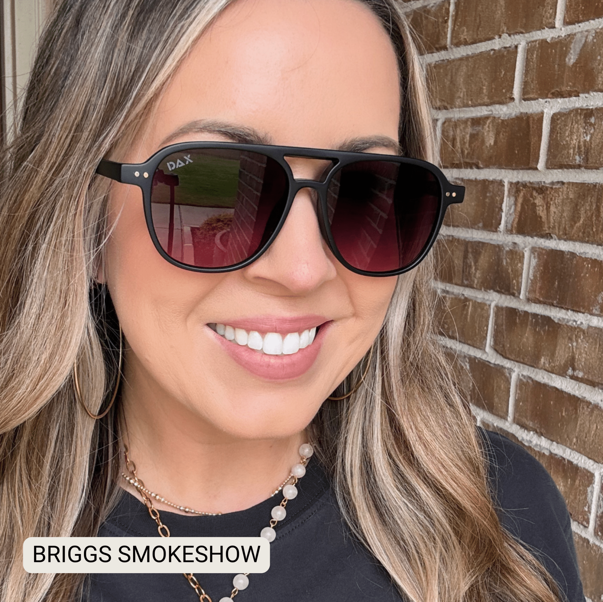 Briggs - Women's Polarized Small/ Medium Aviator: Smokeshow - Southern Chic Tees & Boutique