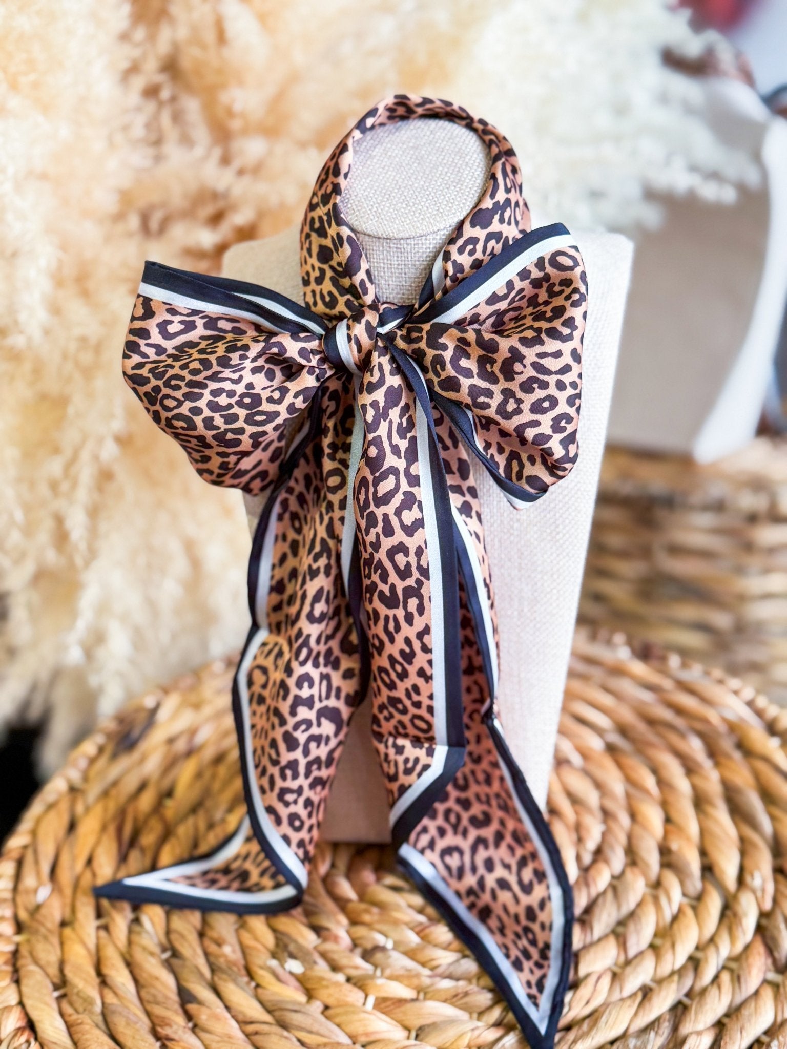 Brown Leopard Twilly Scarf - Southern Chic Tees & Boutique