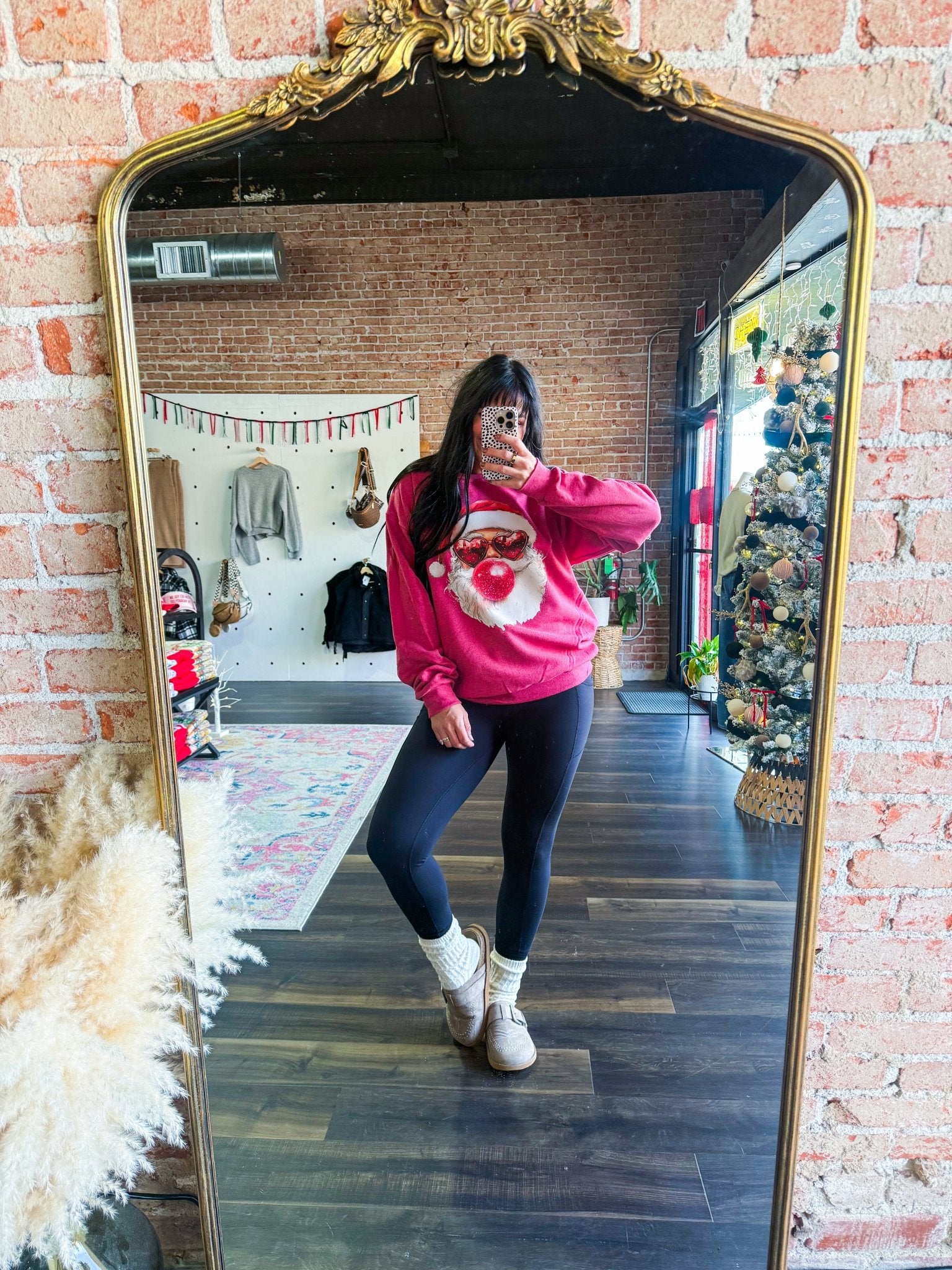 Bubble Gum Santa Sweatshirt - Southern Chic Tees & Boutique