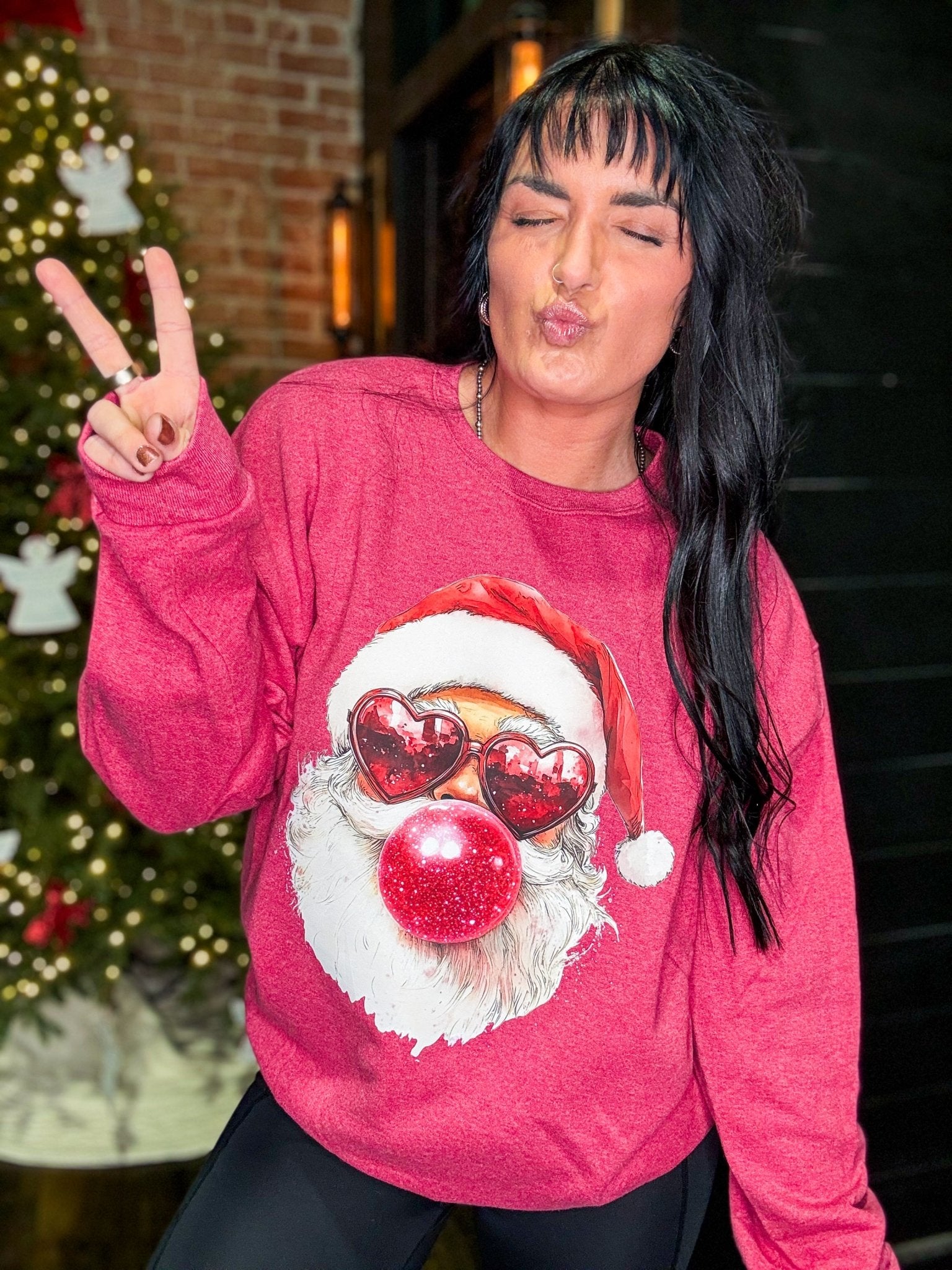 Bubble Gum Santa Sweatshirt - Southern Chic Tees & Boutique