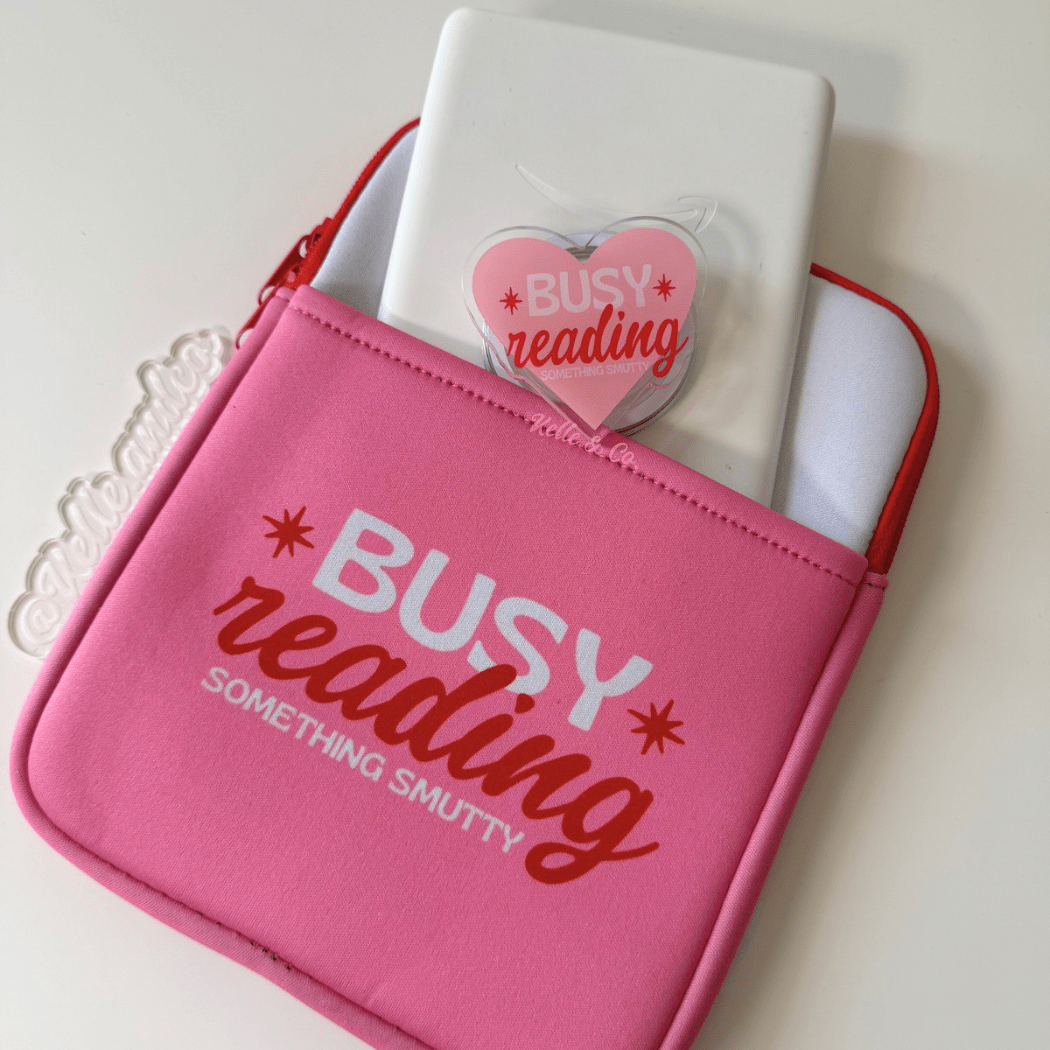 Busy Reading Smut Kindle Sleeve Pouch - Southern Chic Tees & Boutique
