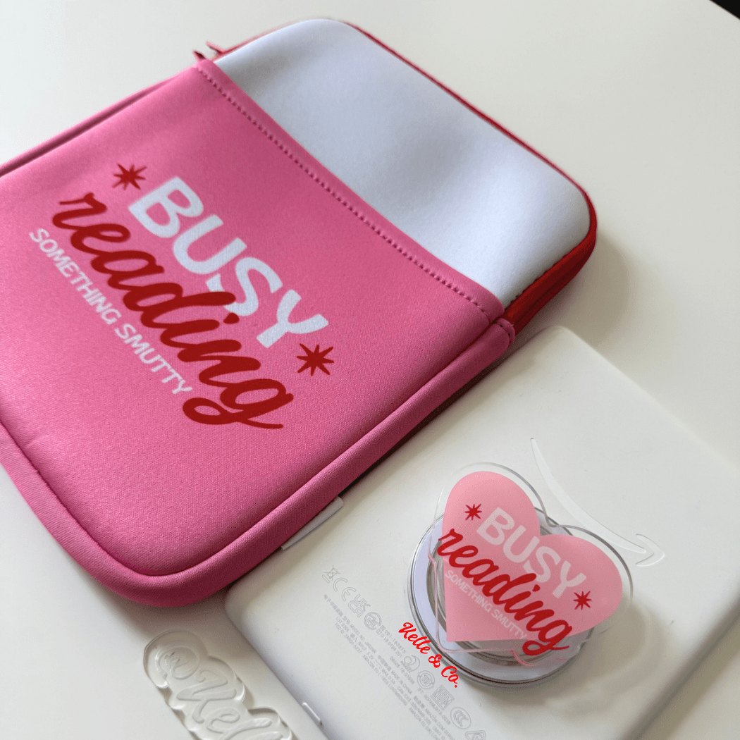 Busy Reading Smut Kindle Sleeve Pouch - Southern Chic Tees & Boutique