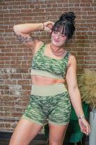 Camo Bra & Biker Short Set - Southern Chic Tees & Boutique