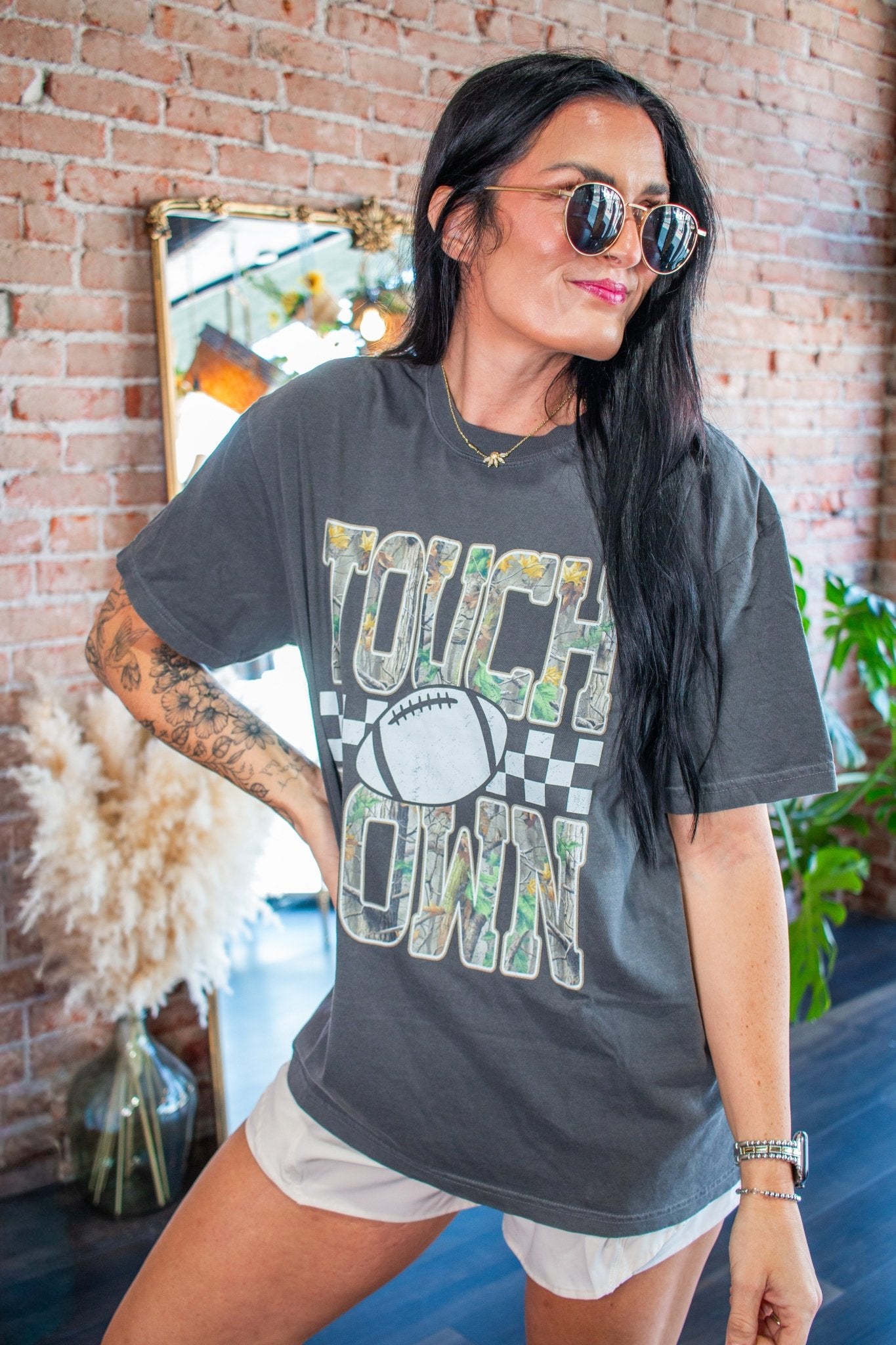 Camo Touchdown Graphic Tee - Southern Chic Tees & Boutique