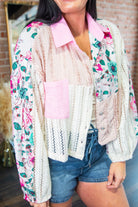 Candy Pink Patchwork Button Up - Southern Chic Tees & Boutique