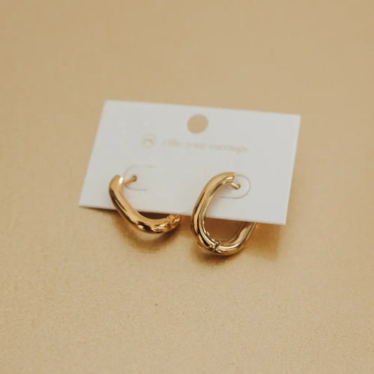 Flirty Fantasy Oval Hoop Earrings