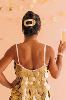 Champagne Toast Flat Round Clip - Southern Chic Tees & Boutique