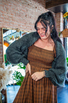 Charcoal Knit Bolero Cardigan - Southern Chic Tees & Boutique