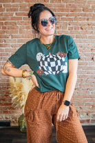 Checkered Pumpkin Graphic Tee - Southern Chic Tees & Boutique