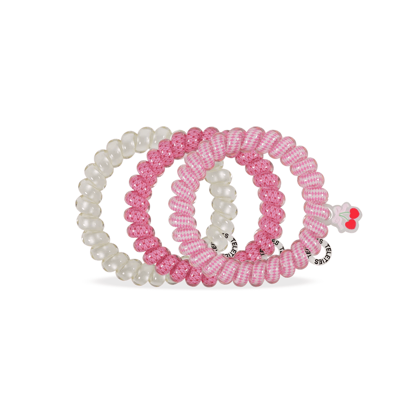 Cherry Bomb Large Teleties Hair Ties - Southern Chic Tees & Boutique