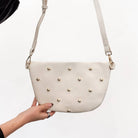 Chic Gold Studded Westlyn Bum Bag | Cream - Southern Chic Tees & Boutique