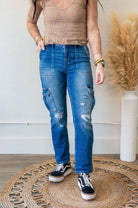 Clara High Rise Cargo Risen Jean - Southern Chic Tees & Boutique