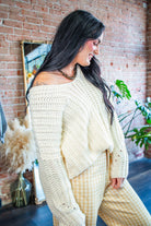 Cloud Nine Ivory Oversized Chunky Knit Sweater - Southern Chic Tees & Boutique