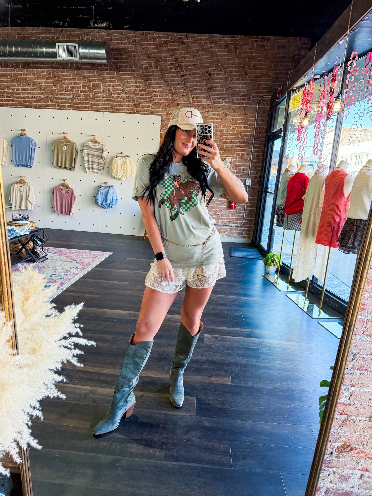 Clover Cowboy Graphic Tee - Southern Chic Tees & Boutique