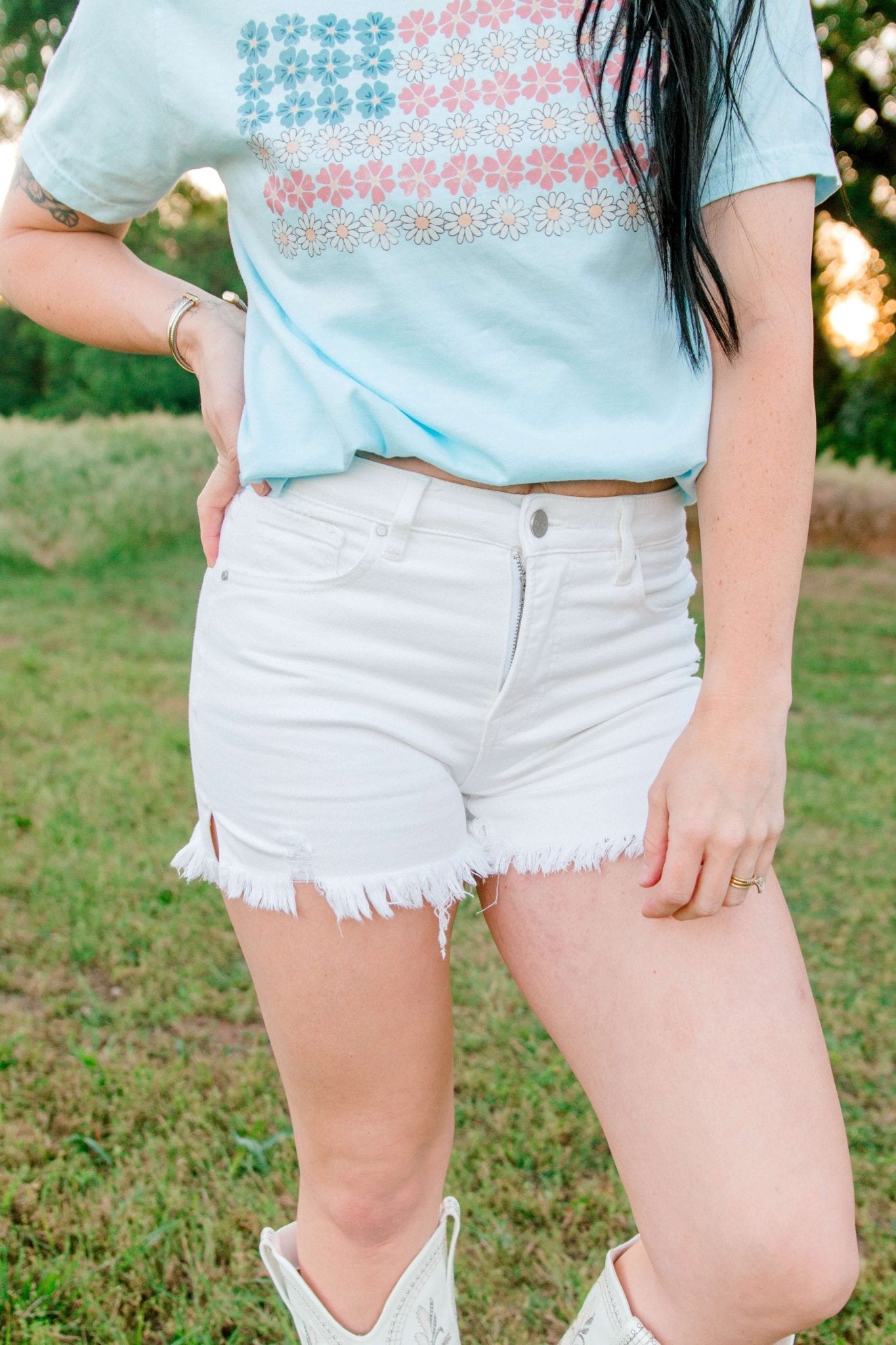 Coastal Cowgirl Cutoffs - Southern Chic Tees & Boutique