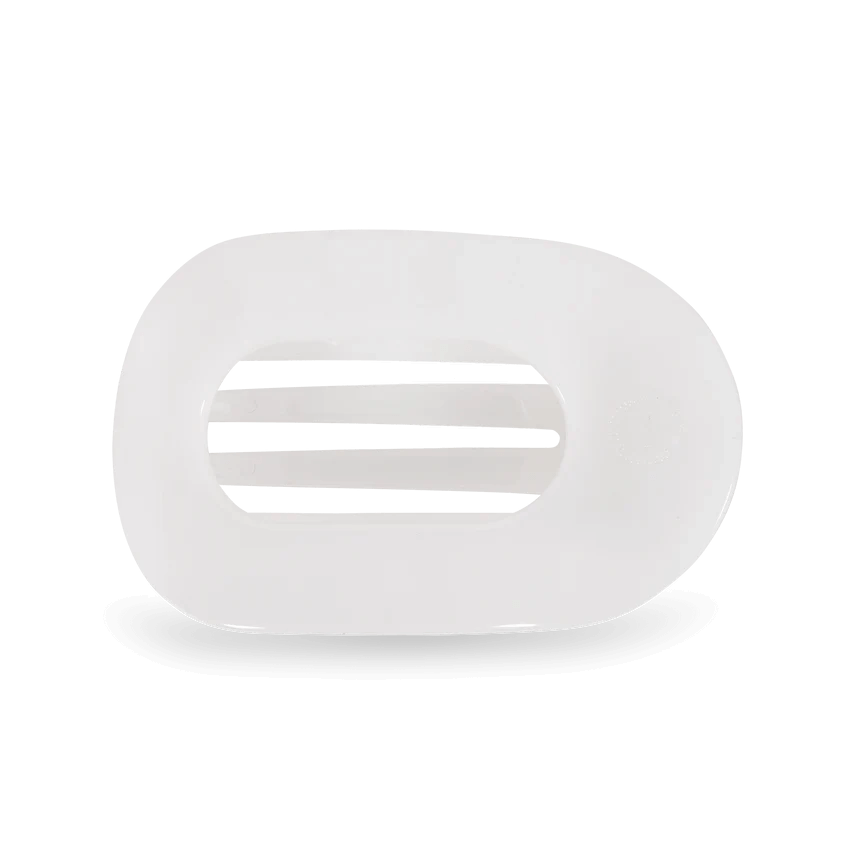 Coconut White Teleties Flat Round Clip - Southern Chic Tees & Boutique