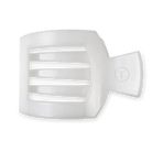 Coconut White Teleties Flat Square Clip - Southern Chic Tees & Boutique