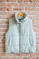 Cold Front Cutie Puffer Vest | Cement - Southern Chic Tees & Boutique