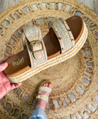 Corky's Walk of Shame Platform Natural Raffia Sandal - Southern Chic Tees & Boutique