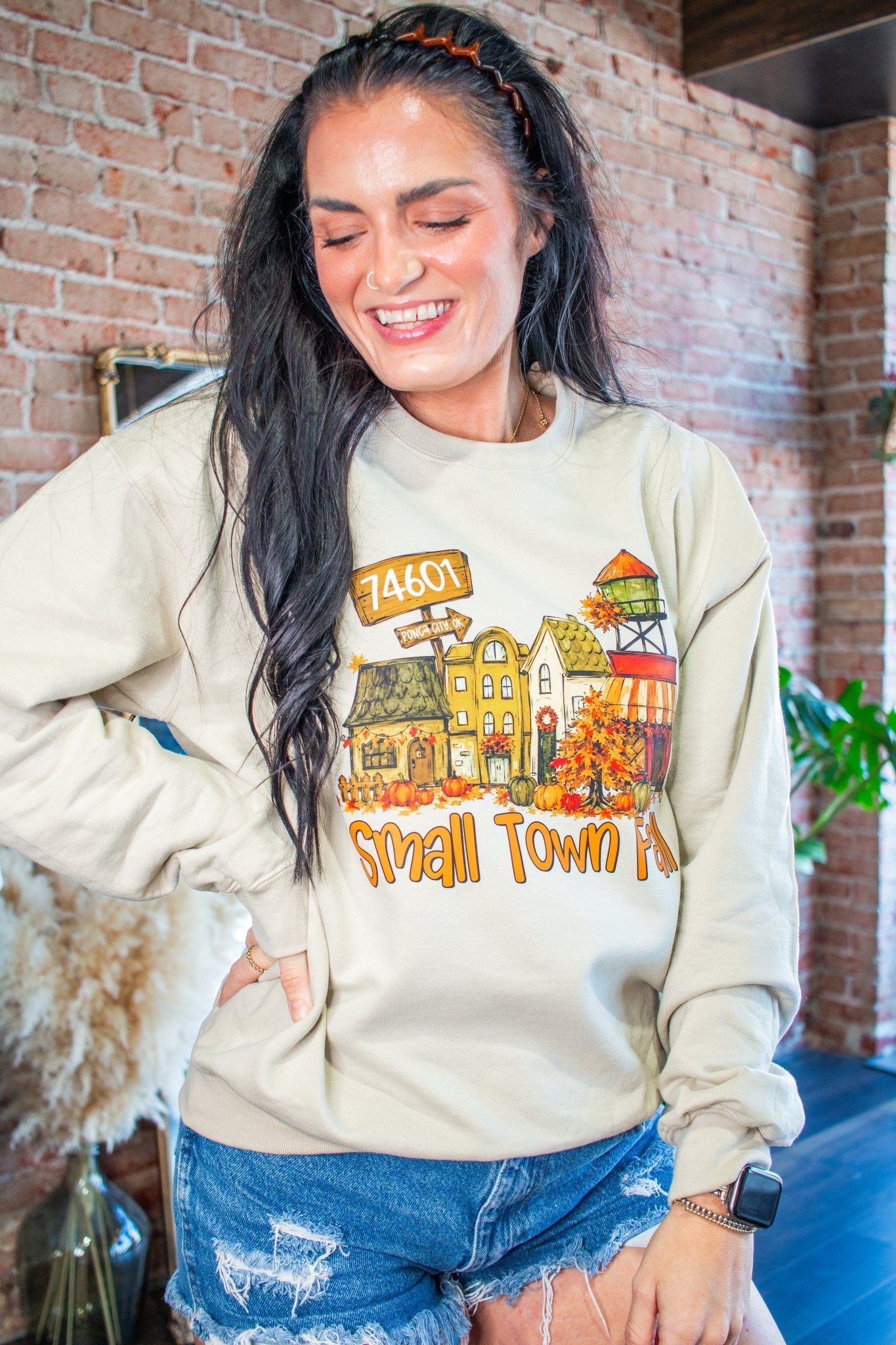 Custom Fall in a Small Town Graphic Tee/Sweatshirt - Southern Chic Tees & Boutique