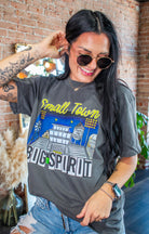 Custom Small Town Big Spirit Tee | Personalized Hometown Graphic Shirt - Southern Chic Tees & Boutique