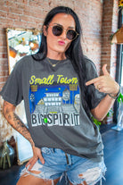 Custom Small Town Big Spirit Tee | Personalized Hometown Graphic Shirt - Southern Chic Tees & Boutique