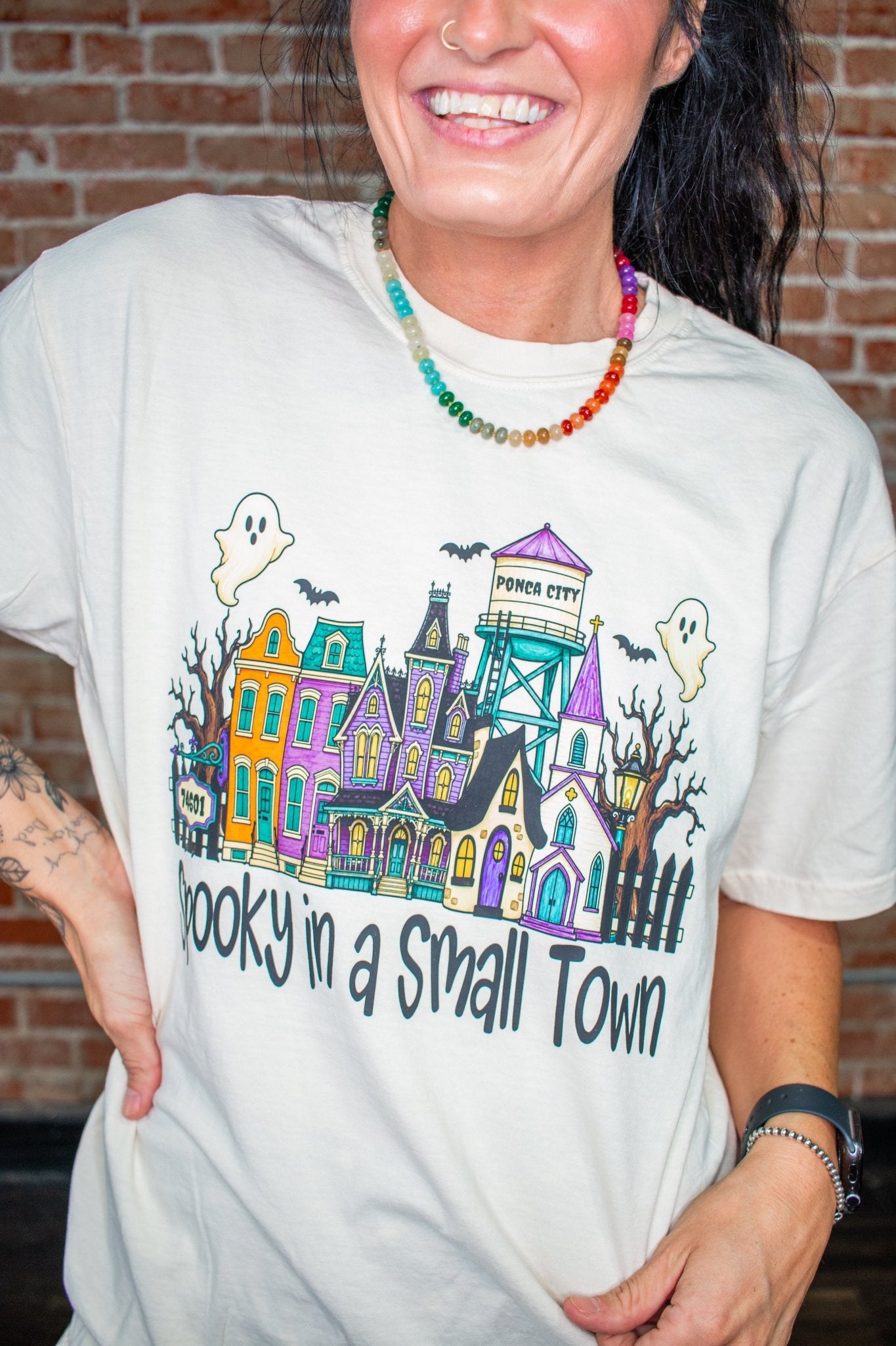 Custom Spooky in a Small Town Graphic Tee - Southern Chic Tees & Boutique