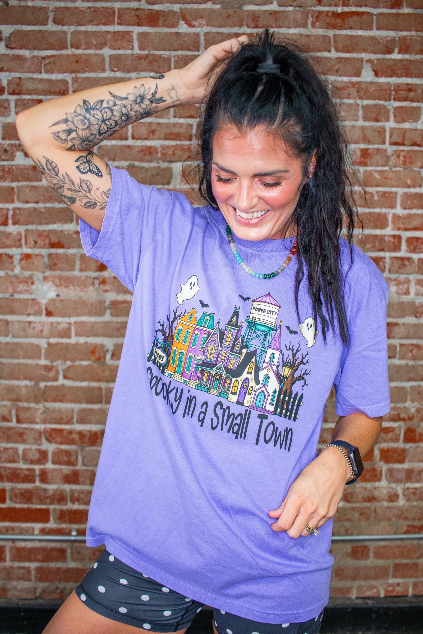 Custom Spooky in a Small Town Graphic Tee - Southern Chic Tees & Boutique