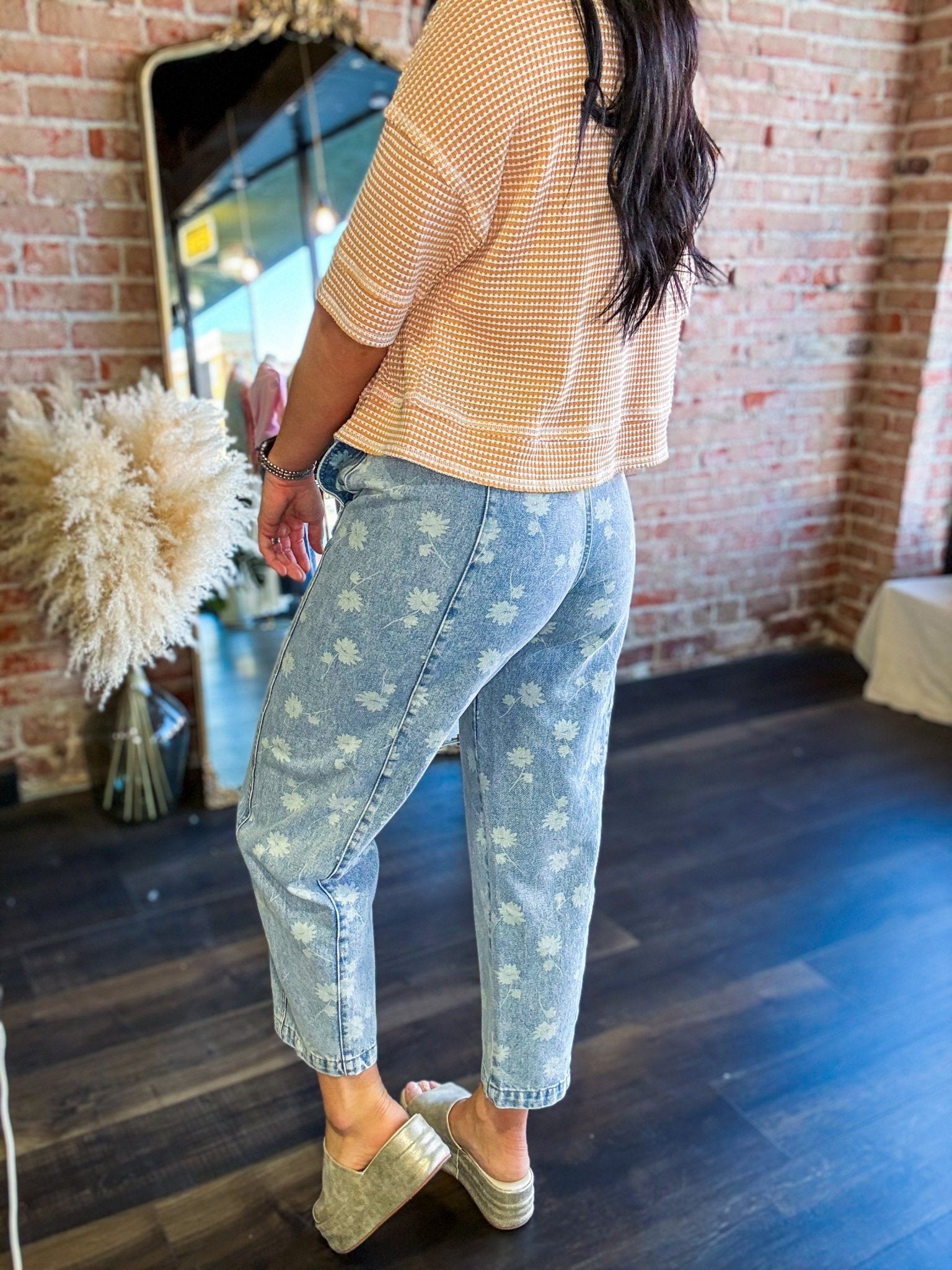 Dandelion Washed Jeans - Southern Chic Tees & Boutique