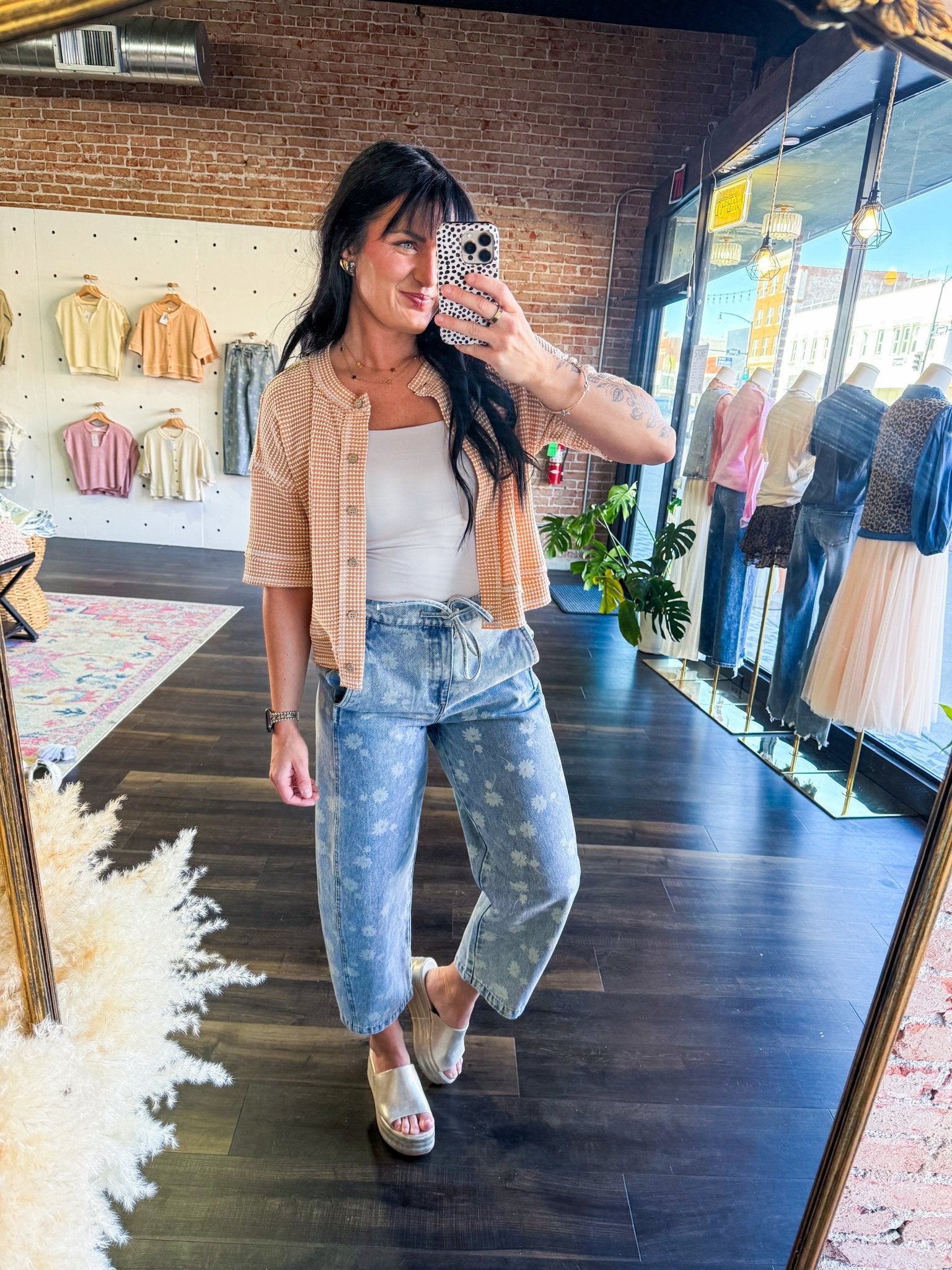 Dandelion Washed Jeans - Southern Chic Tees & Boutique