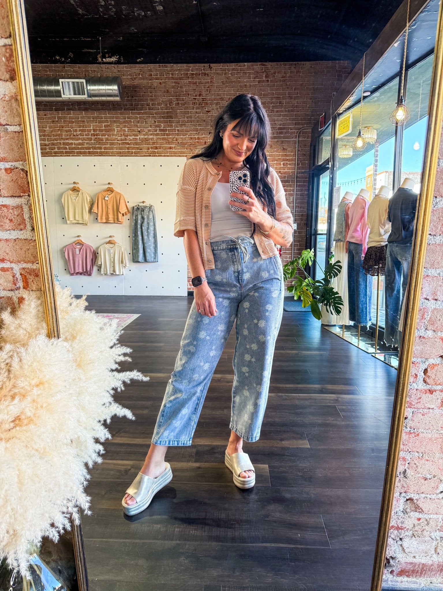 Dandelion Washed Jeans - Southern Chic Tees & Boutique