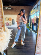 Dandelion Washed Jeans - Southern Chic Tees & Boutique