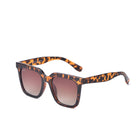 Dani- Women’s Square Sunglasses – Oversized : Brown Cheetah - Southern Chic Tees & Boutique