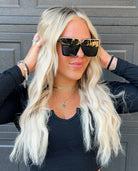 DAX LARK - Women's Oversized Rectangle Polarized Sunglasses - Southern Chic Tees & Boutique
