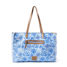 Delft Garden Weekender Weekender Bag In Blue - Southern Chic Tees & Boutique