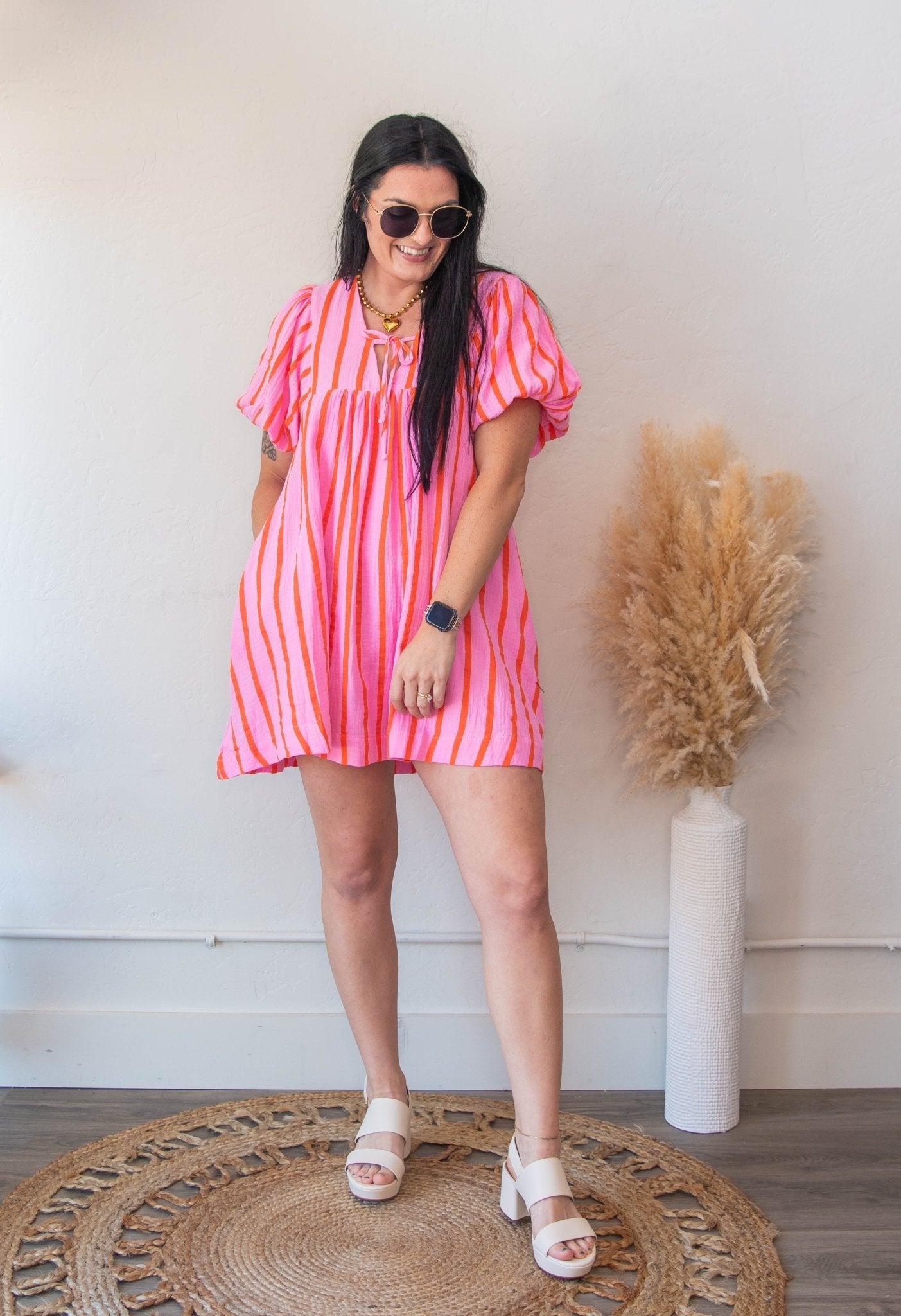 Dreamsicle Gauze Mini Dress - Southern Chic Tees & Boutique