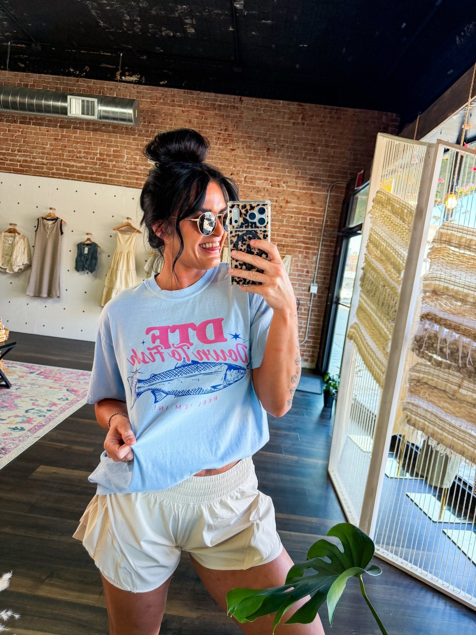 DTF Down To Fish Comfort Colors Graphic Tee - Southern Chic Tees & Boutique