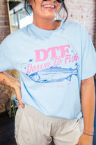 DTF Down To Fish Comfort Colors Graphic Tee - Southern Chic Tees & Boutique
