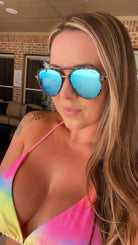 Earhart Sunglasses: Blue - Southern Chic Tees & Boutique