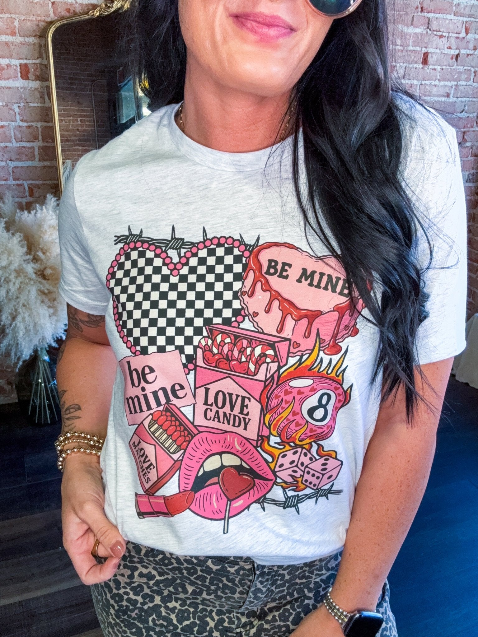 Edgy Be Mine Graphic Tee - Southern Chic Tees & Boutique