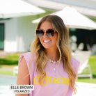 Elle - Women's Polarized Oversized Sunglasses: Brown - Southern Chic Tees & Boutique