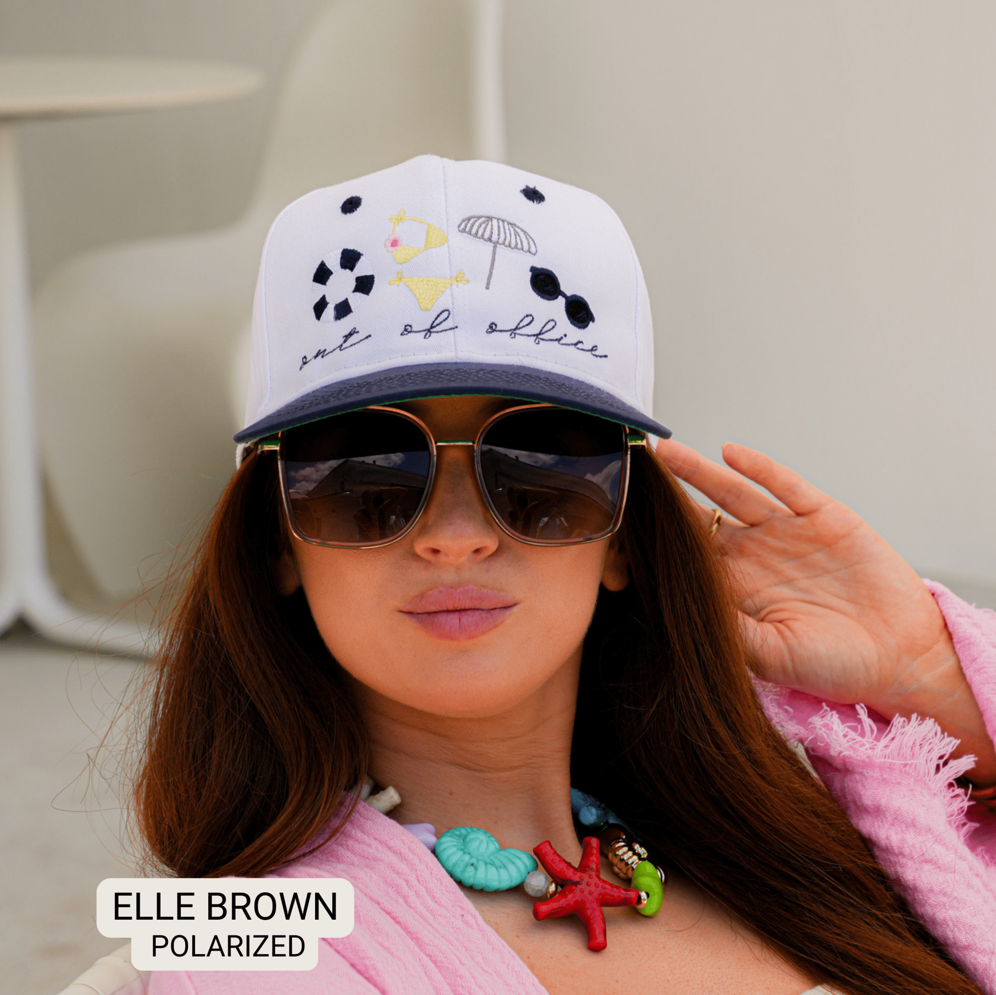 Elle - Women's Polarized Oversized Sunglasses: Brown - Southern Chic Tees & Boutique