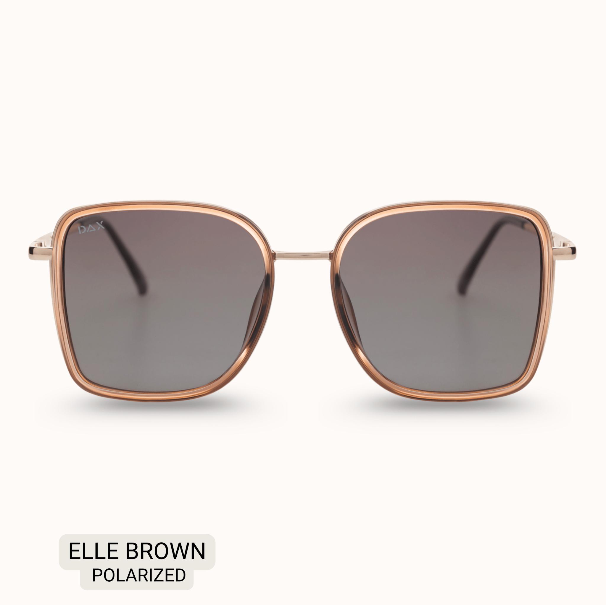 Elle - Women's Polarized Oversized Sunglasses: Brown - Southern Chic Tees & Boutique