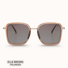 Elle - Women's Polarized Oversized Sunglasses: Brown - Southern Chic Tees & Boutique