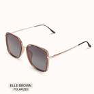 Elle - Women's Polarized Oversized Sunglasses: Brown - Southern Chic Tees & Boutique
