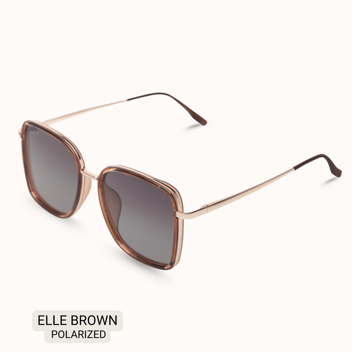 Elle - Women's Polarized Oversized Sunglasses: Brown - Southern Chic Tees & Boutique
