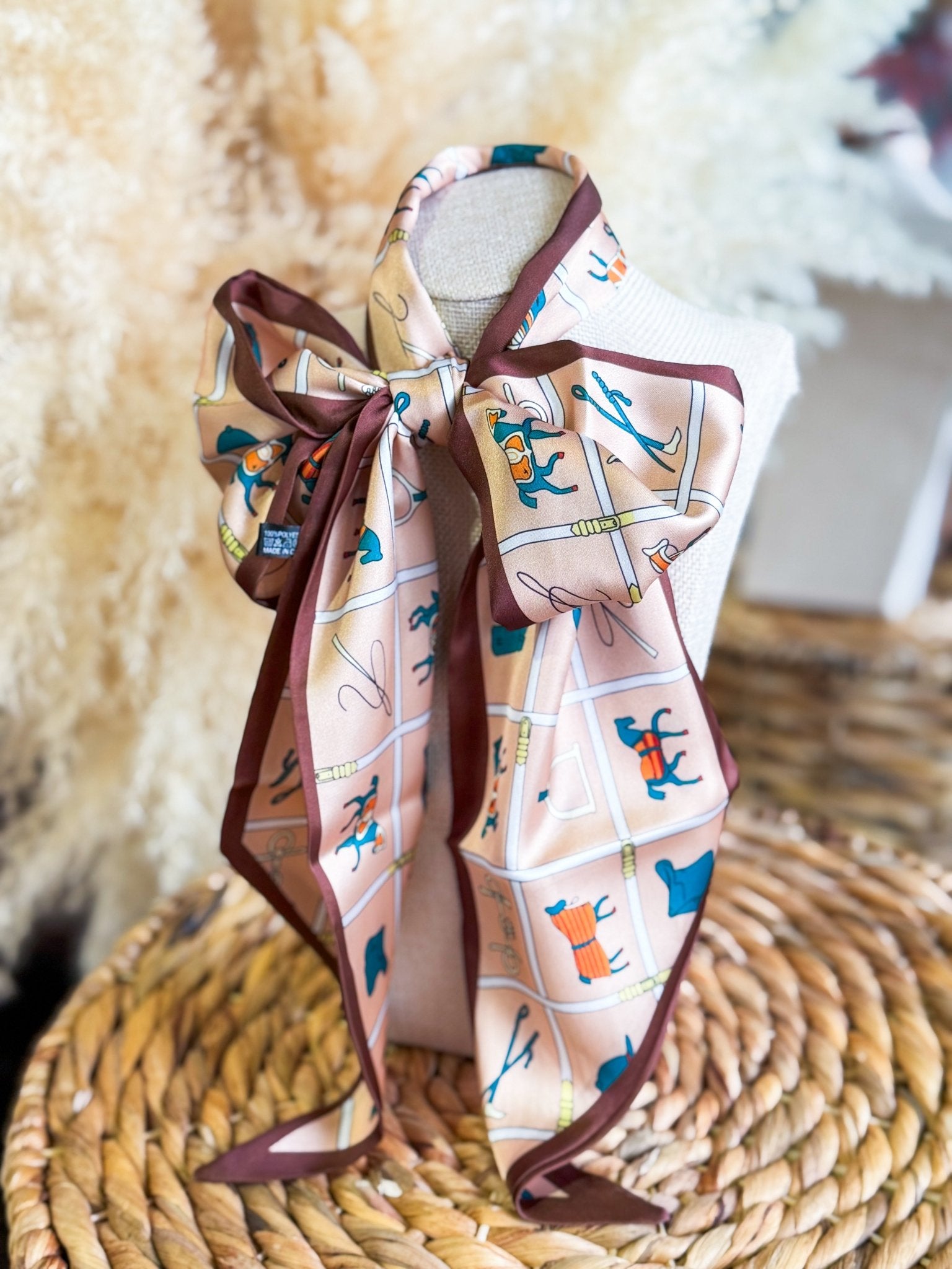 English Tack Twilly Scarf - Southern Chic Tees & Boutique