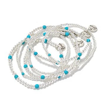 Erimish Tatum Starter Stack Silver & Turquoise - Southern Chic Tees & Boutique