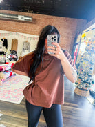 Everyday Boxy Tee | Chestnut - Southern Chic Tees & Boutique