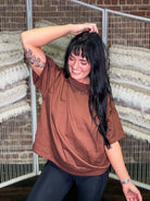 Everyday Boxy Tee | Chestnut - Southern Chic Tees & Boutique